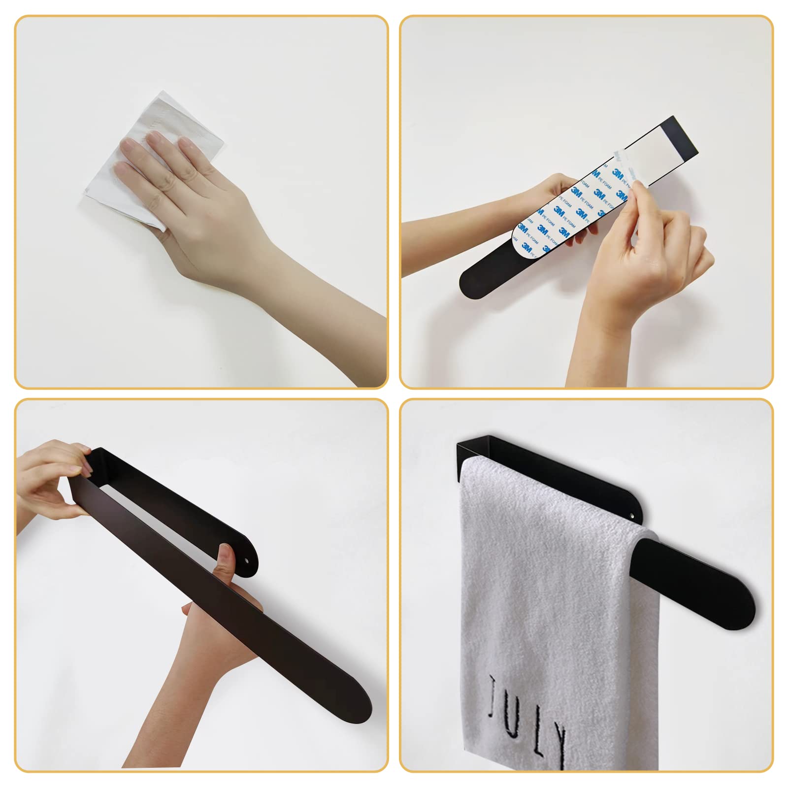 14-inch length offers ample space for large and small towels