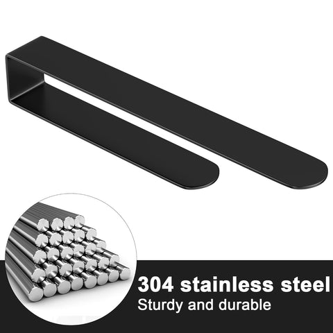 HUFEEOH towel holder works well on ceramic tile, marble, wood, or metal