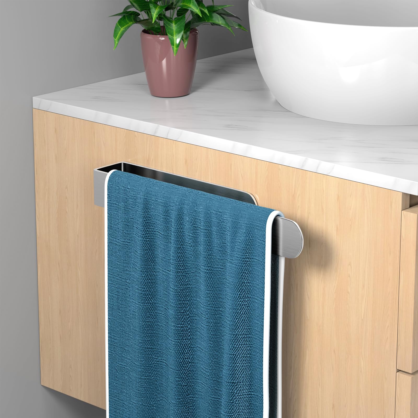 HUFEEOH brushed stainless steel surface emphasizes durability and easy cleaning.