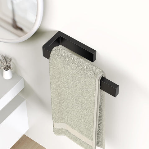 HUFEEOH hidden screw towel holder blends seamlessly.