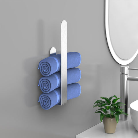 HUFEEOH self-adhesive mount works on smooth tiles and glass.