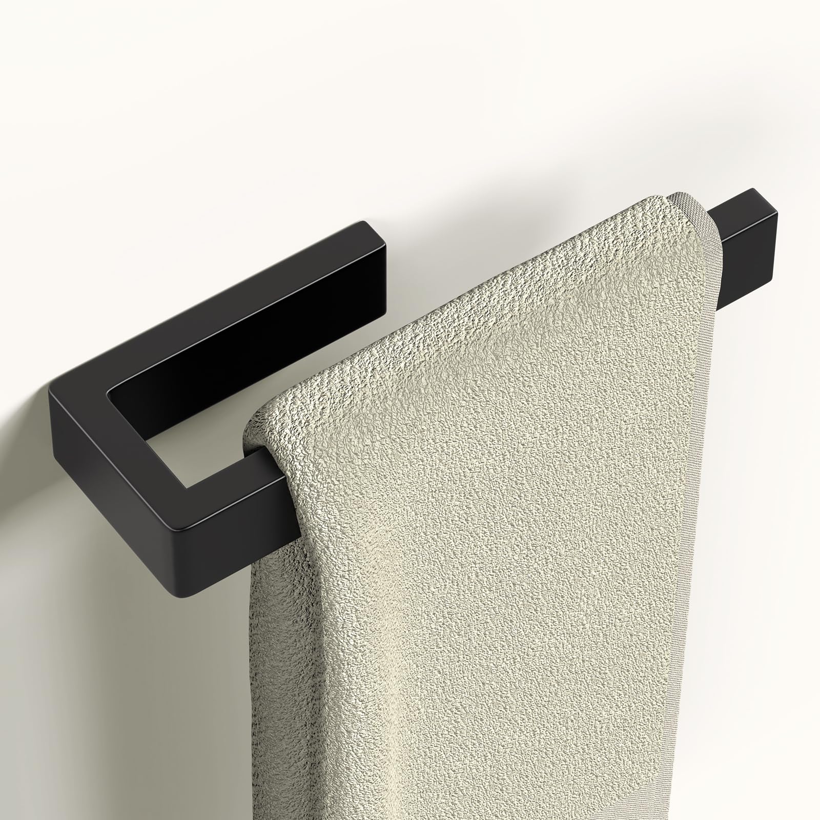 HUFEEOH stainless steel towel rack, scratch and rust resistant.