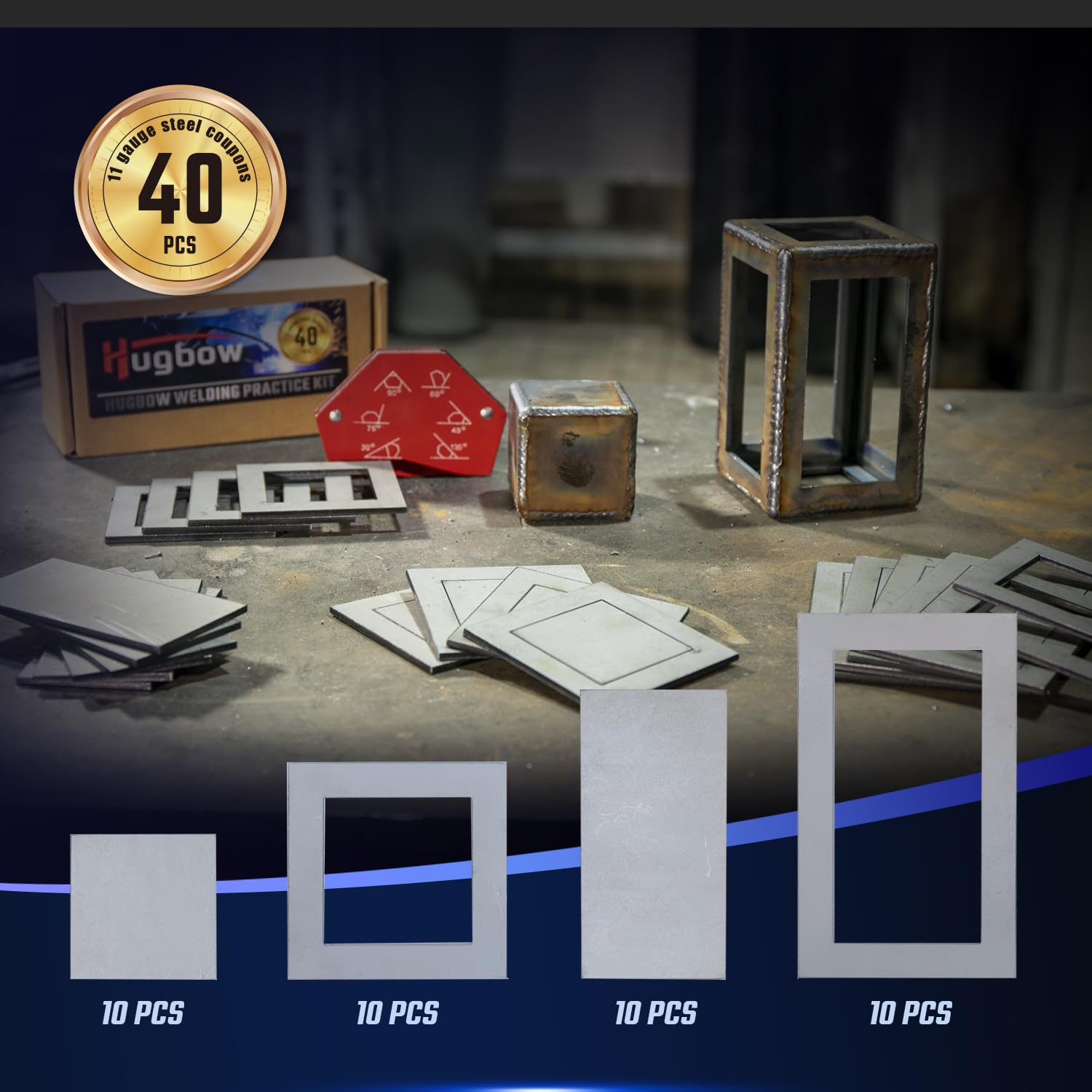 Hugbow beginner-friendly welding kit in action for easy practice