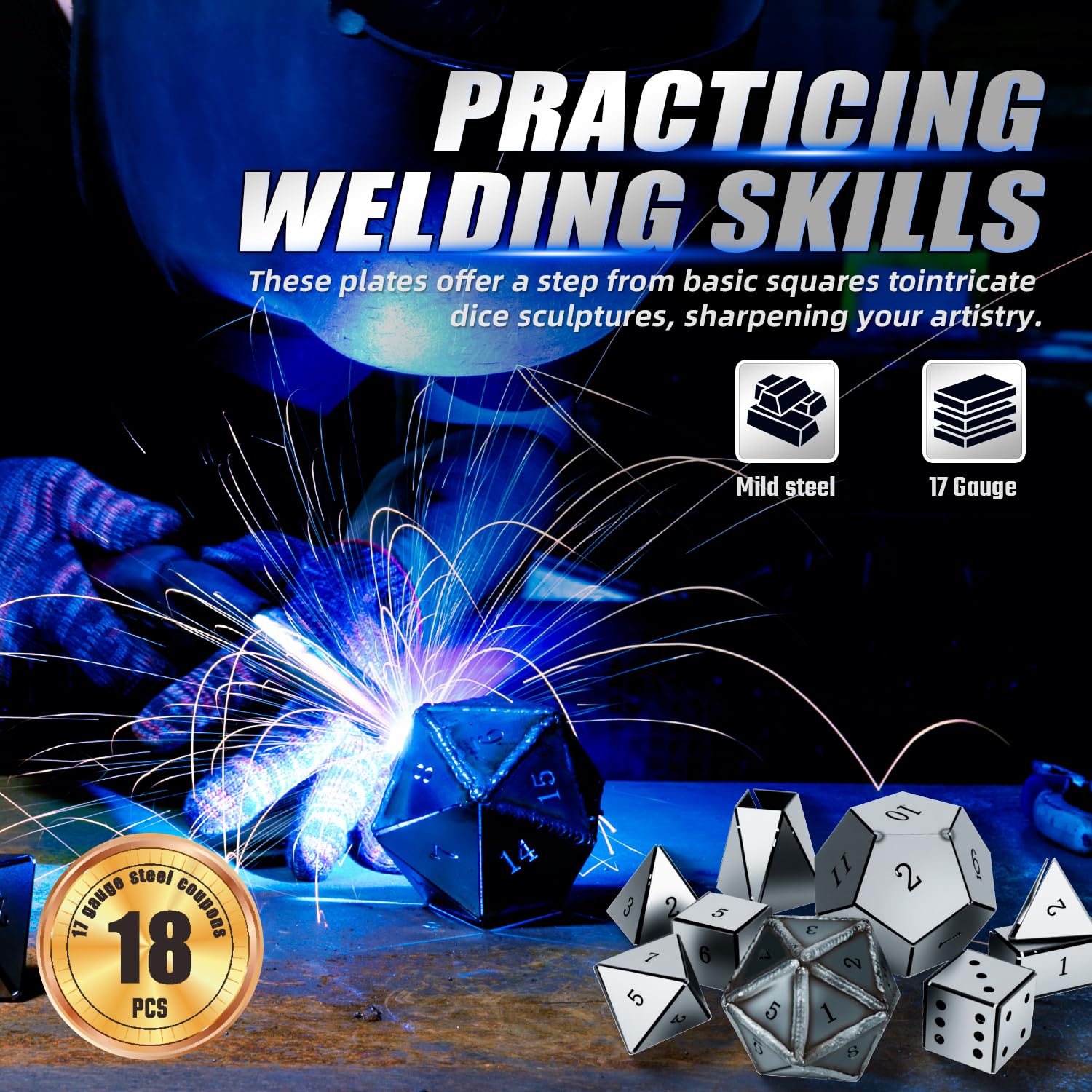 Hugbow welding dice for beginners kit for progressive skill development