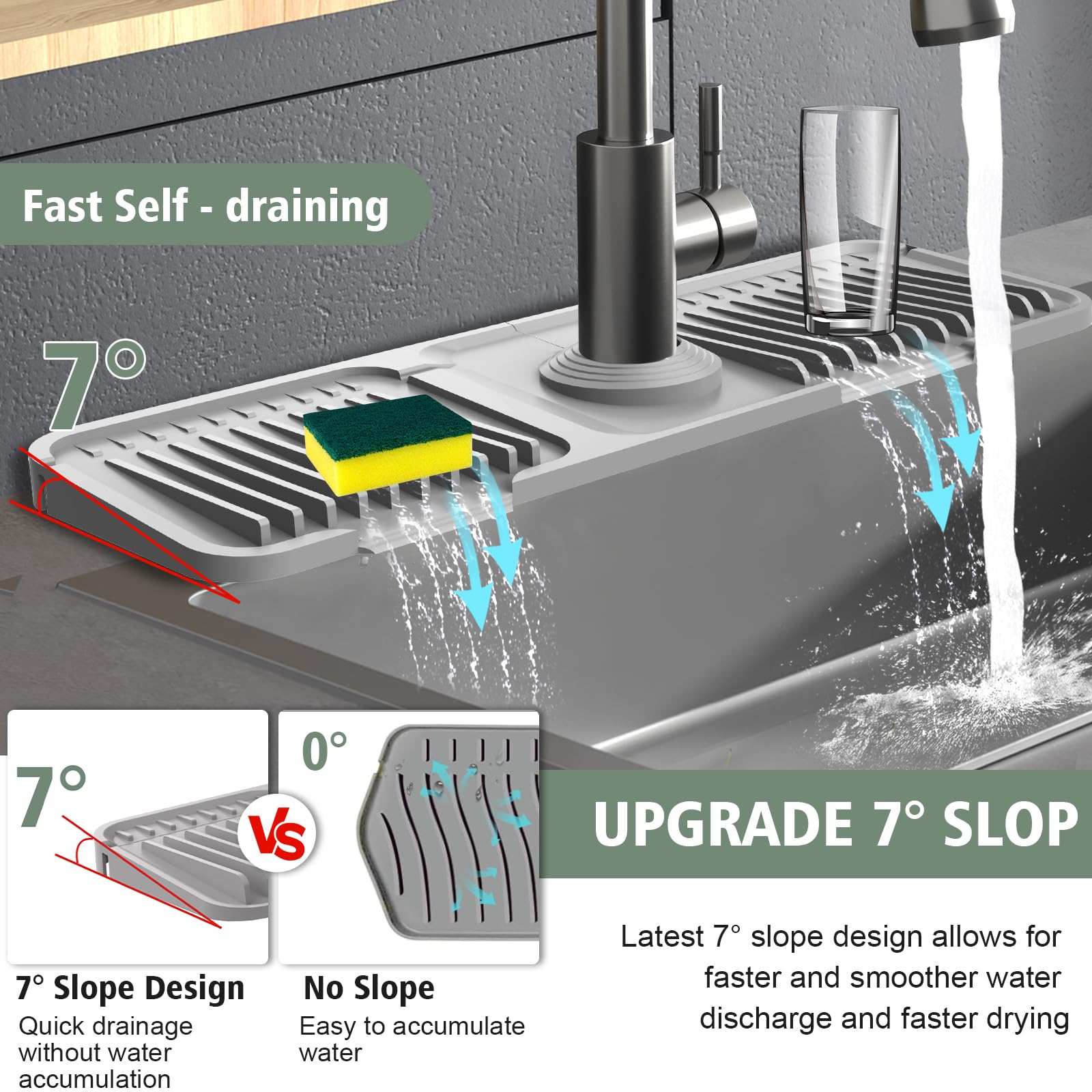 Hugro Tarfive customizable faucet hole ensures a leak-proof seal.