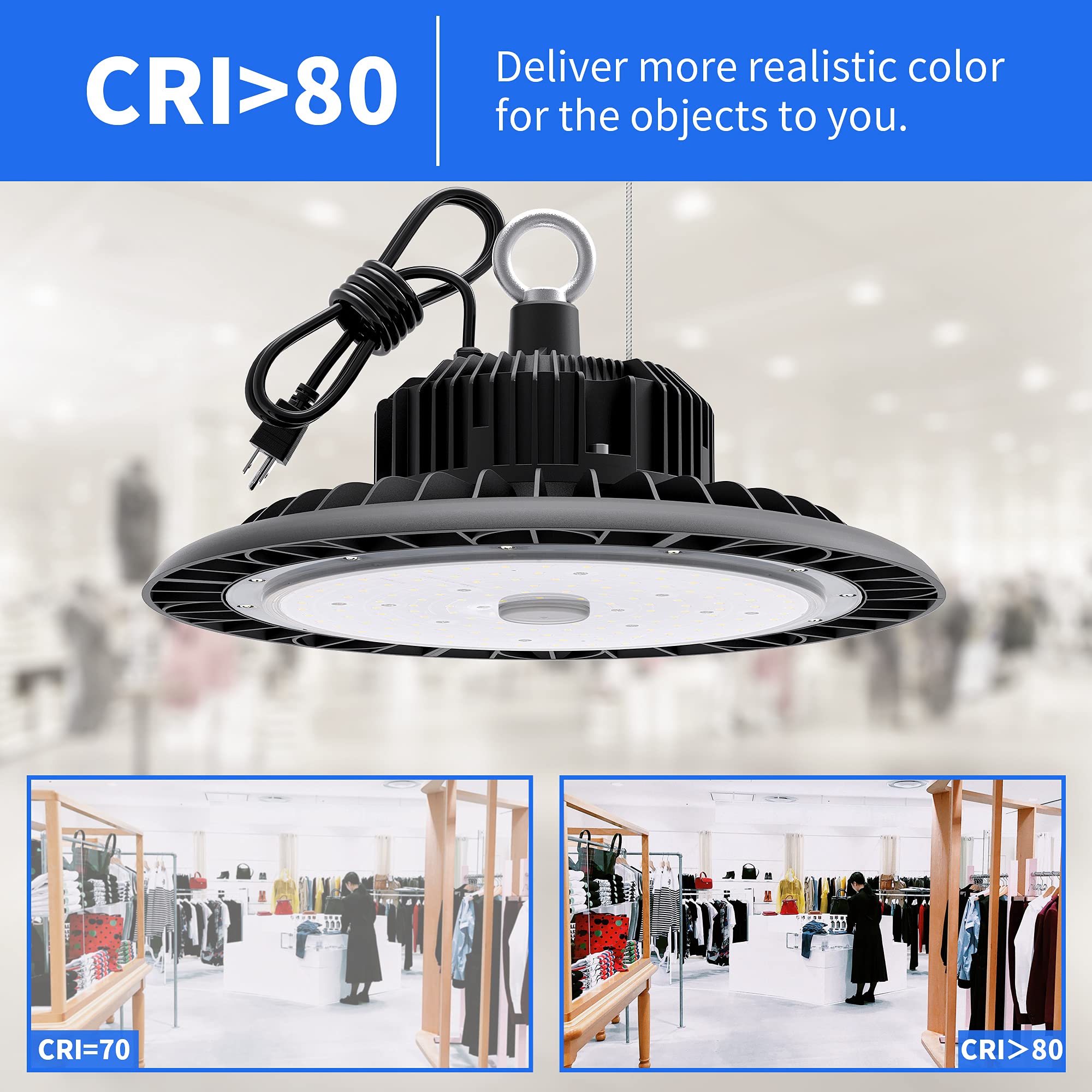 Hugtek High Bay non-dim design for consistent illumination