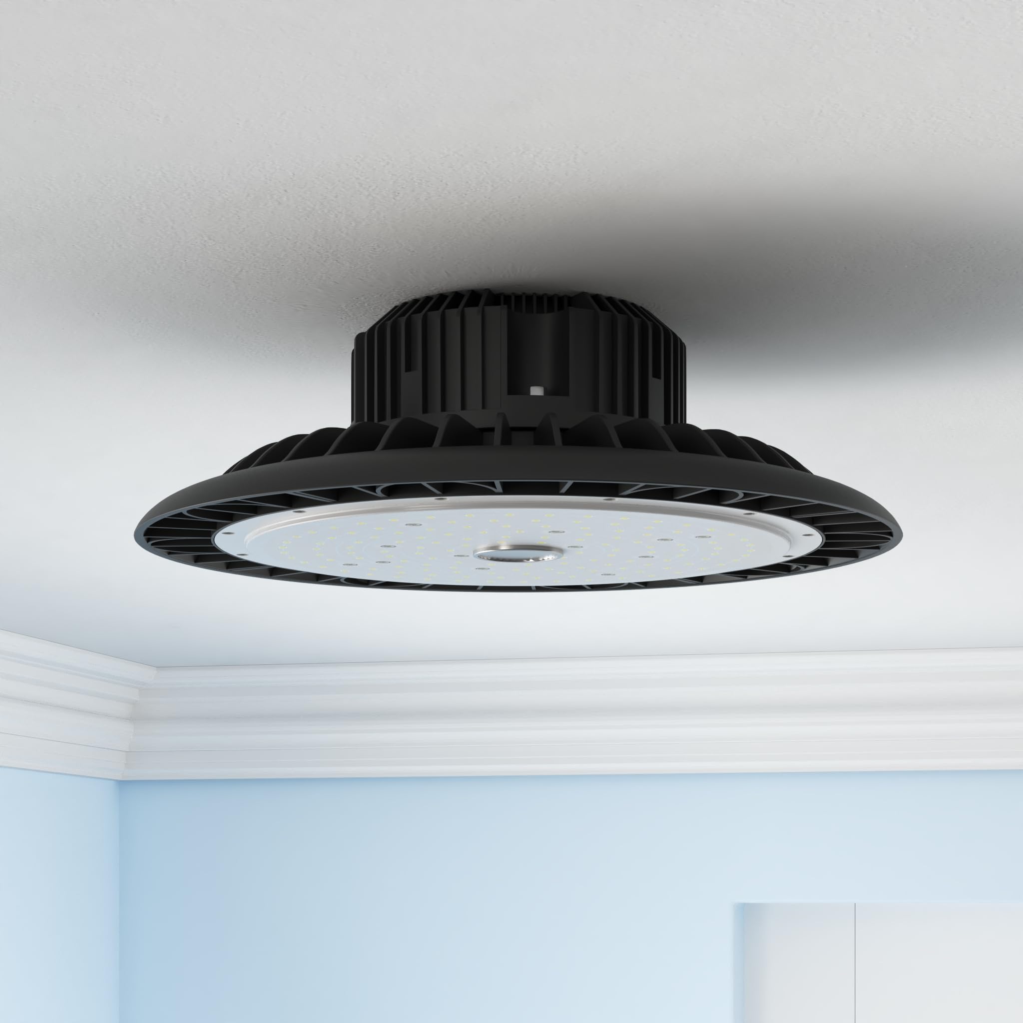 Hugtek UFO LED high bay light IP65 waterproof housing for durable wet environments