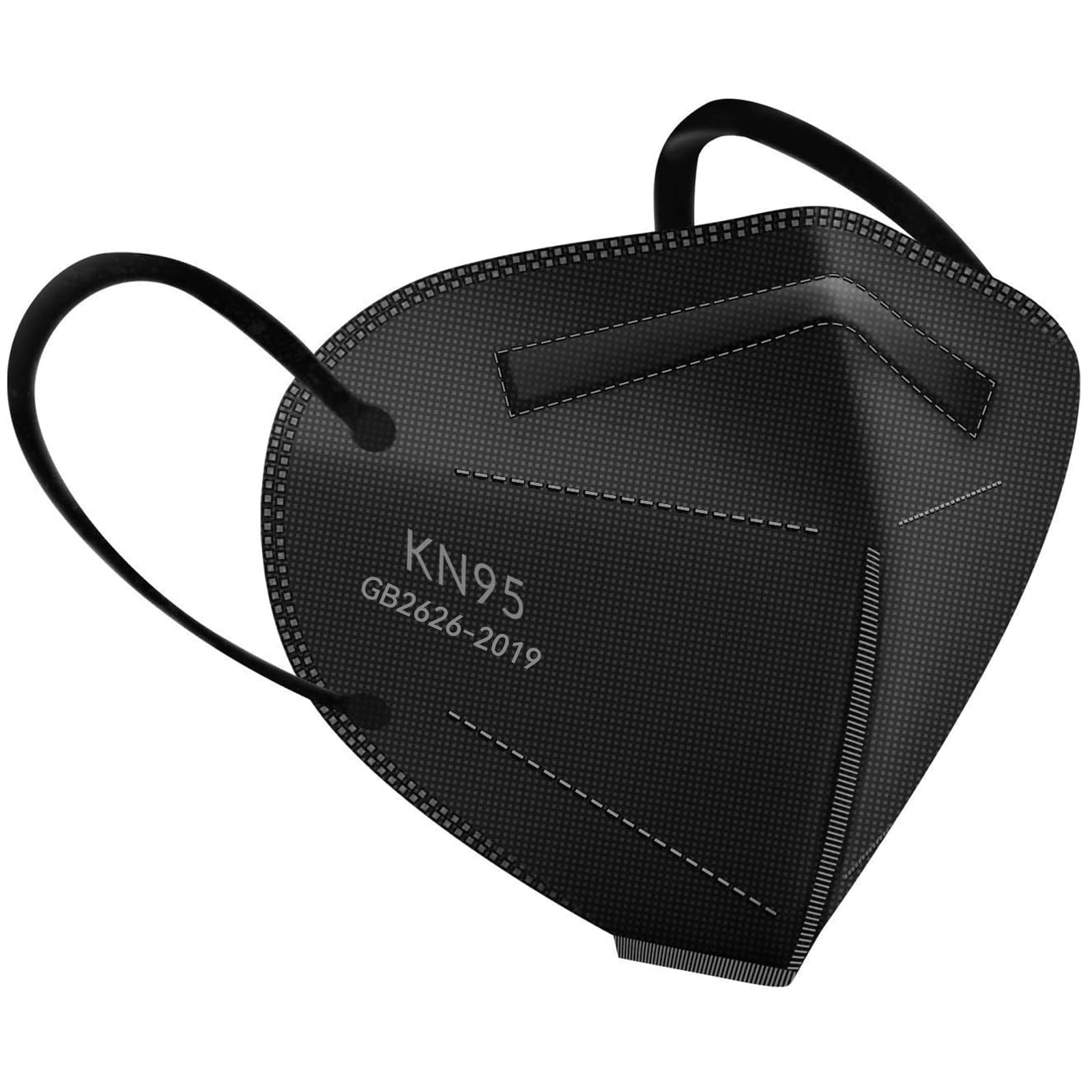 HUHETA KN95 mask folded view illustrating compact portability
