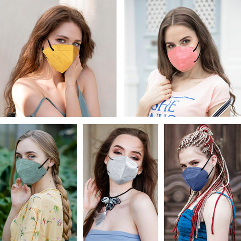 HUHETA KN95 50-mask pack shot in color variation
