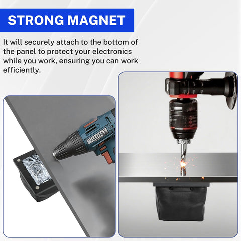 HUHIJIN magnetic suction covers drill hole to prevent debris.