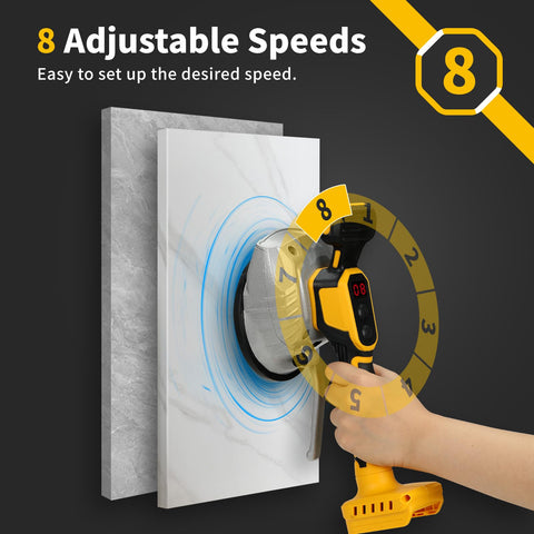 HUICCN ergonomic non-slip handle ensuring firm grip during tiling.