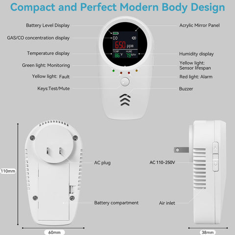 HuiDeonne compact plug-in design minimizes clutter in any room.