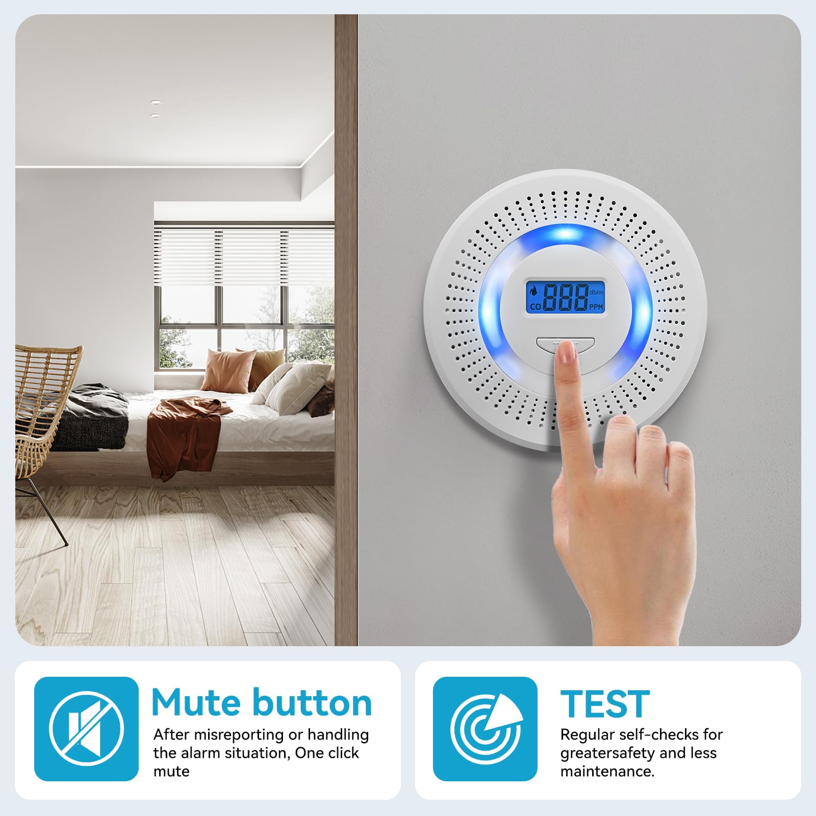 HuiDeonne compact unit suitable for bedroom, kitchen, or small spaces.