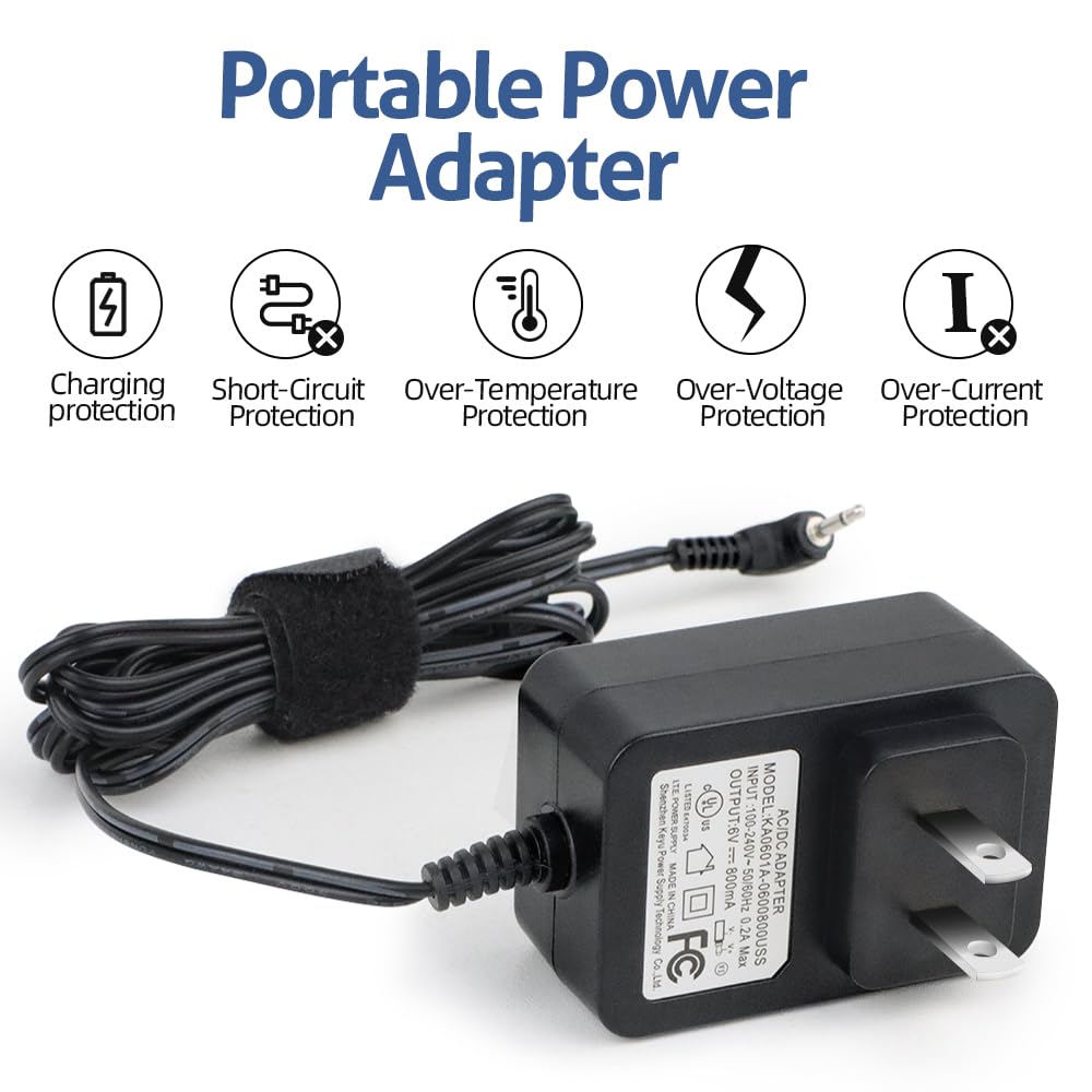 Huimdery compact adapter profile highlights safe plug-in use.