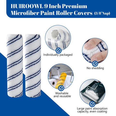 HUIROOWL roller easy to clean and reusable after painting