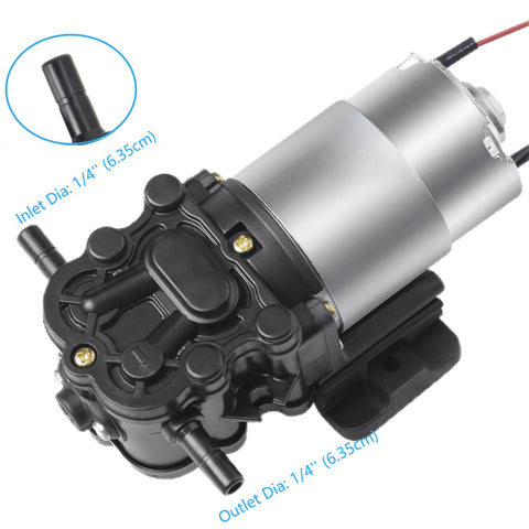 Compact HuiYu GMB-D-23130 pump design fits tight spaces beside dispensers