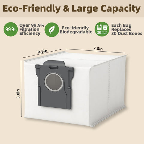 Huizhen 10-pack disposable vacuum bags simplify maintenance and replacement.