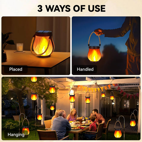 HuiZhen waterproof ABS lantern for year-round patio and yard decor.