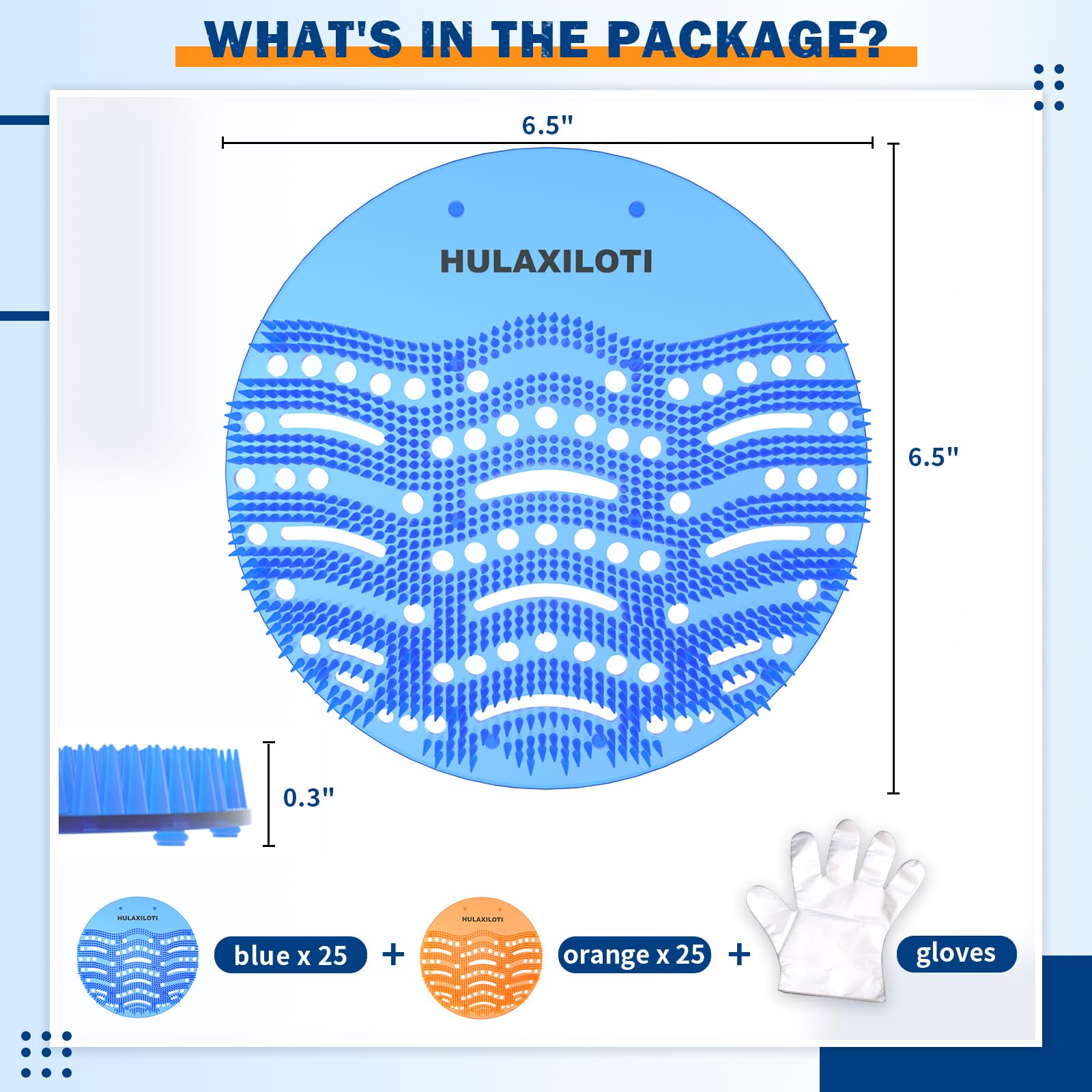 HULAXILOTI disposable gloves included with the pack for hygienic handling.
