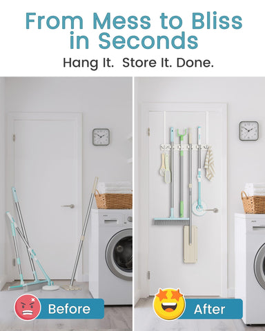 HULISEN two dual hooks offer extra hanging space for small tools.