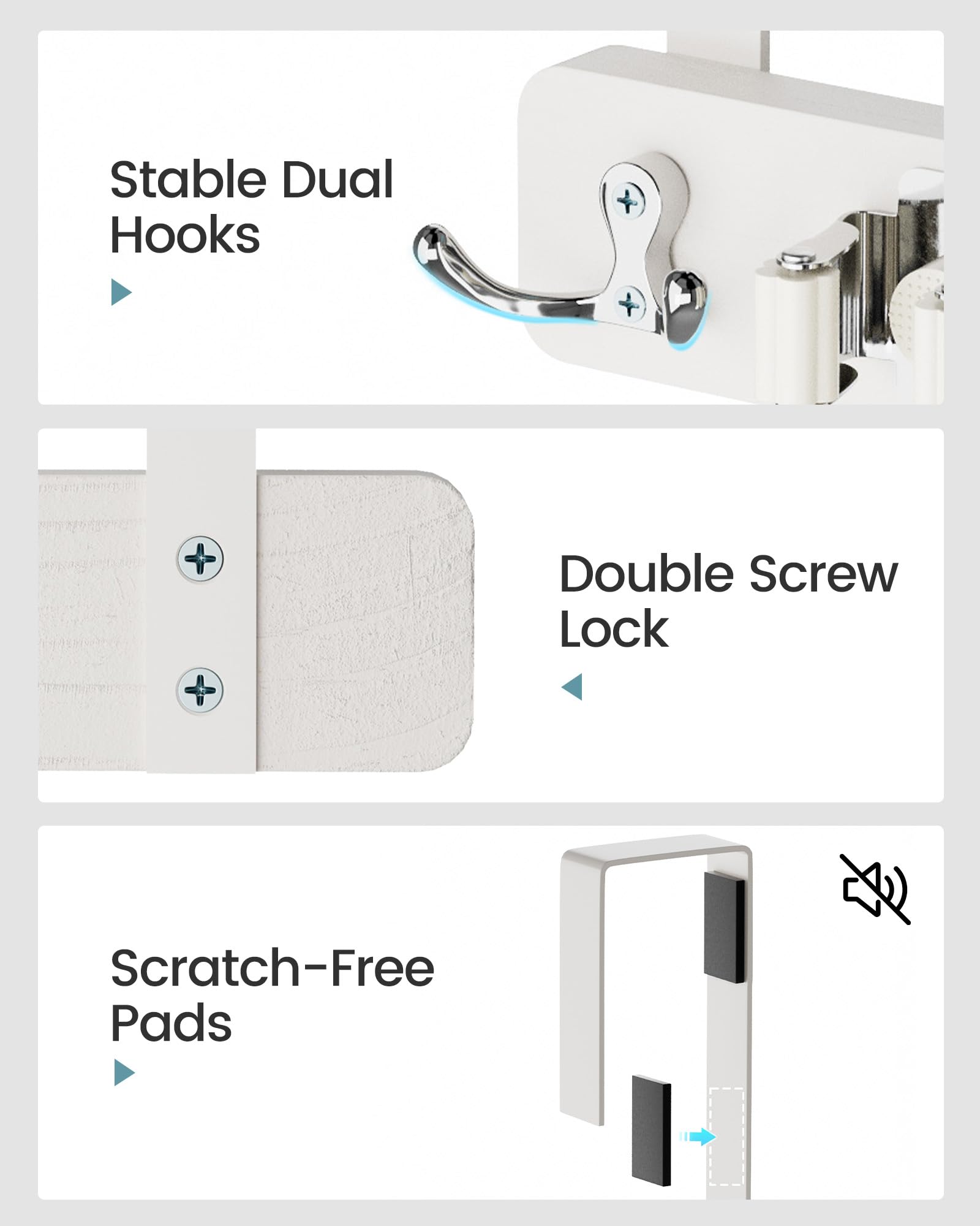 HULISEN rubber grip rollers secure tools while keeping them easy to grab.