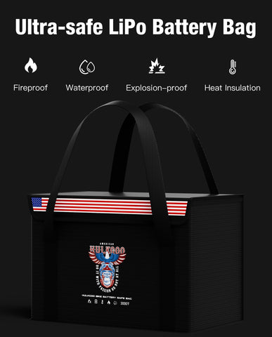 HulkGoo bag using fireproof material protects against heat and moisture.