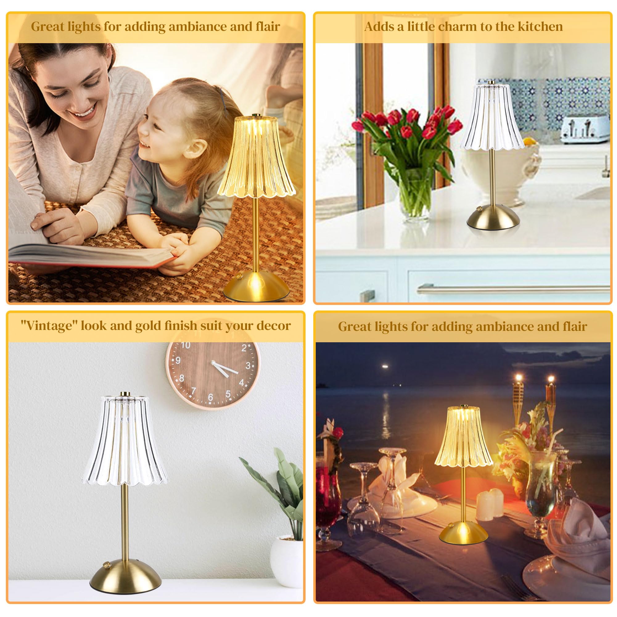 HULKNPE vintage-decor lamp adds romantic charm to rooms.