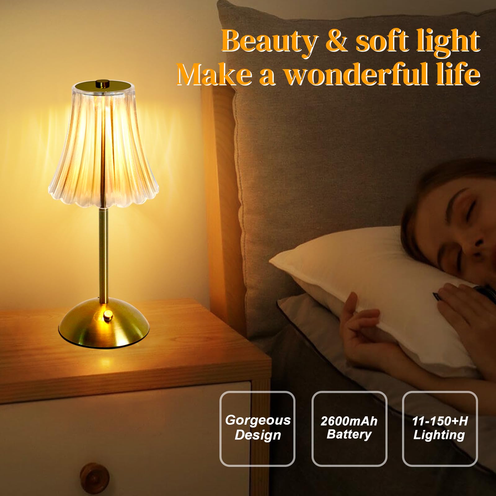 HULKNPEE touch-control button enables easy brightness and color changes