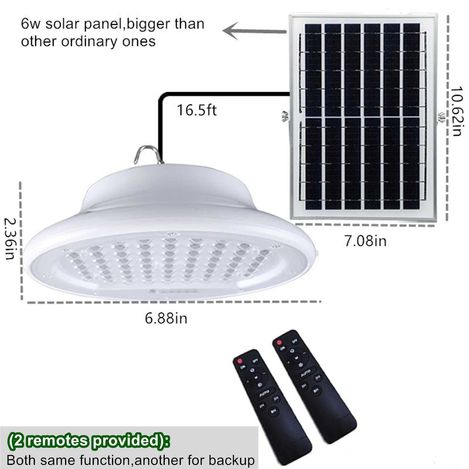HULPPRE IP65 rated light for durable indoor and outdoor use.