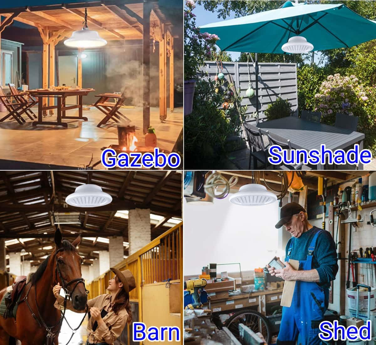 HULPPRE solar light remote controls provide flexible brightness on demand.