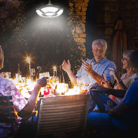 HULPPRE 4+1 leaves LEDs provide bright, even outdoor coverage