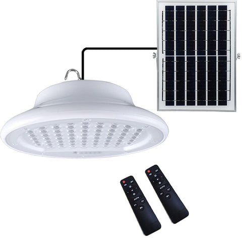 HULPPRE solar shed light with 96 LEDs illuminates sheds and workshops.