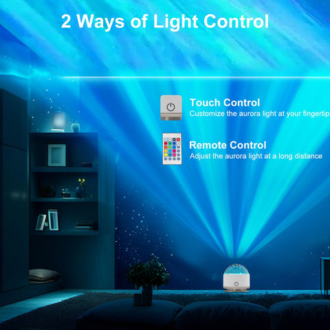 HUMIIEYE Northern Light Projector features seven brightness levels for tailored lighting