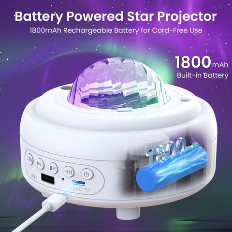 HUMIIEYE Star Projector moon glow casting gentle night ambiance