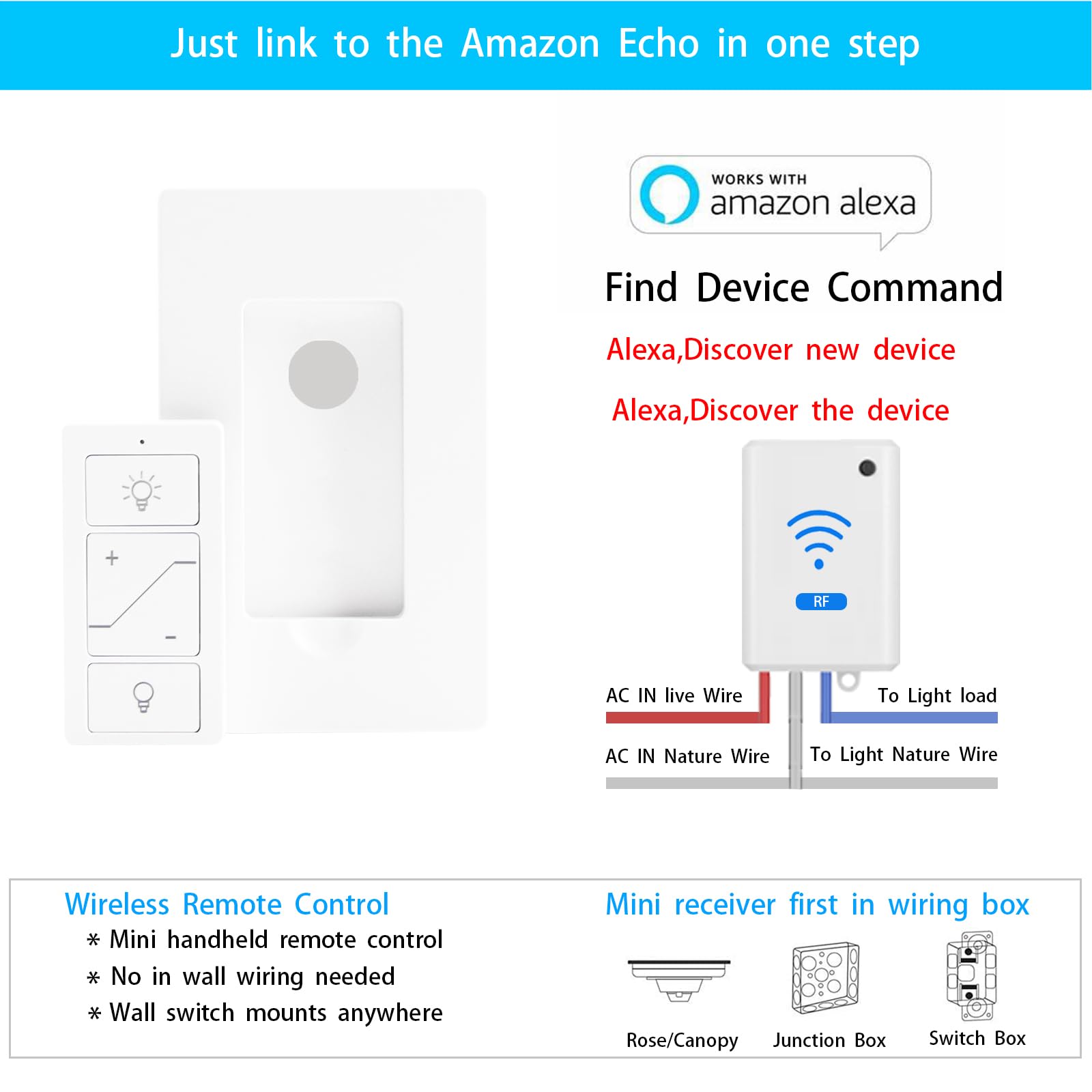Humpptom Wireless Light Switch neutral wire required clarifies installation