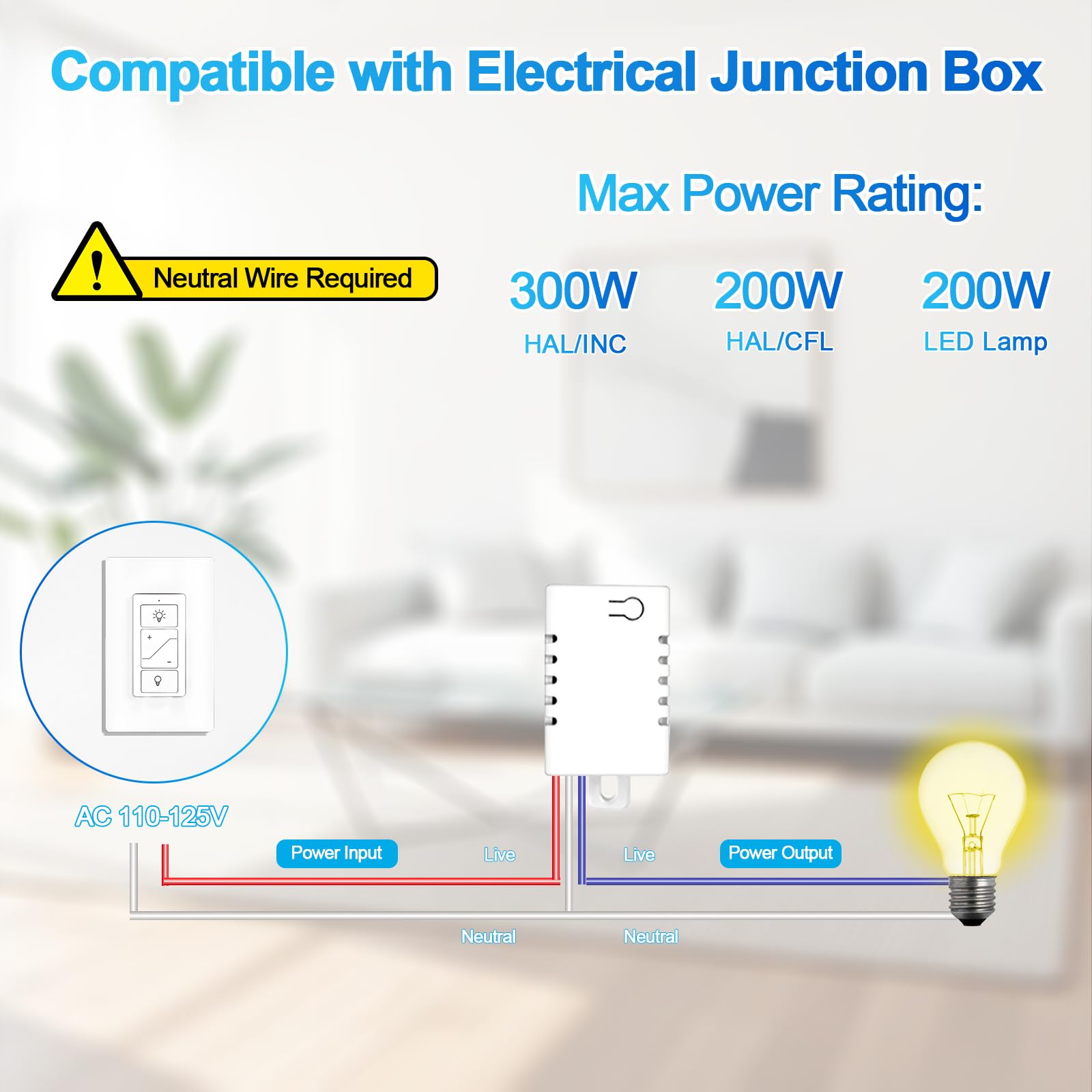 Humpptom Wireless Light Switch schedule feature enables timed lighting