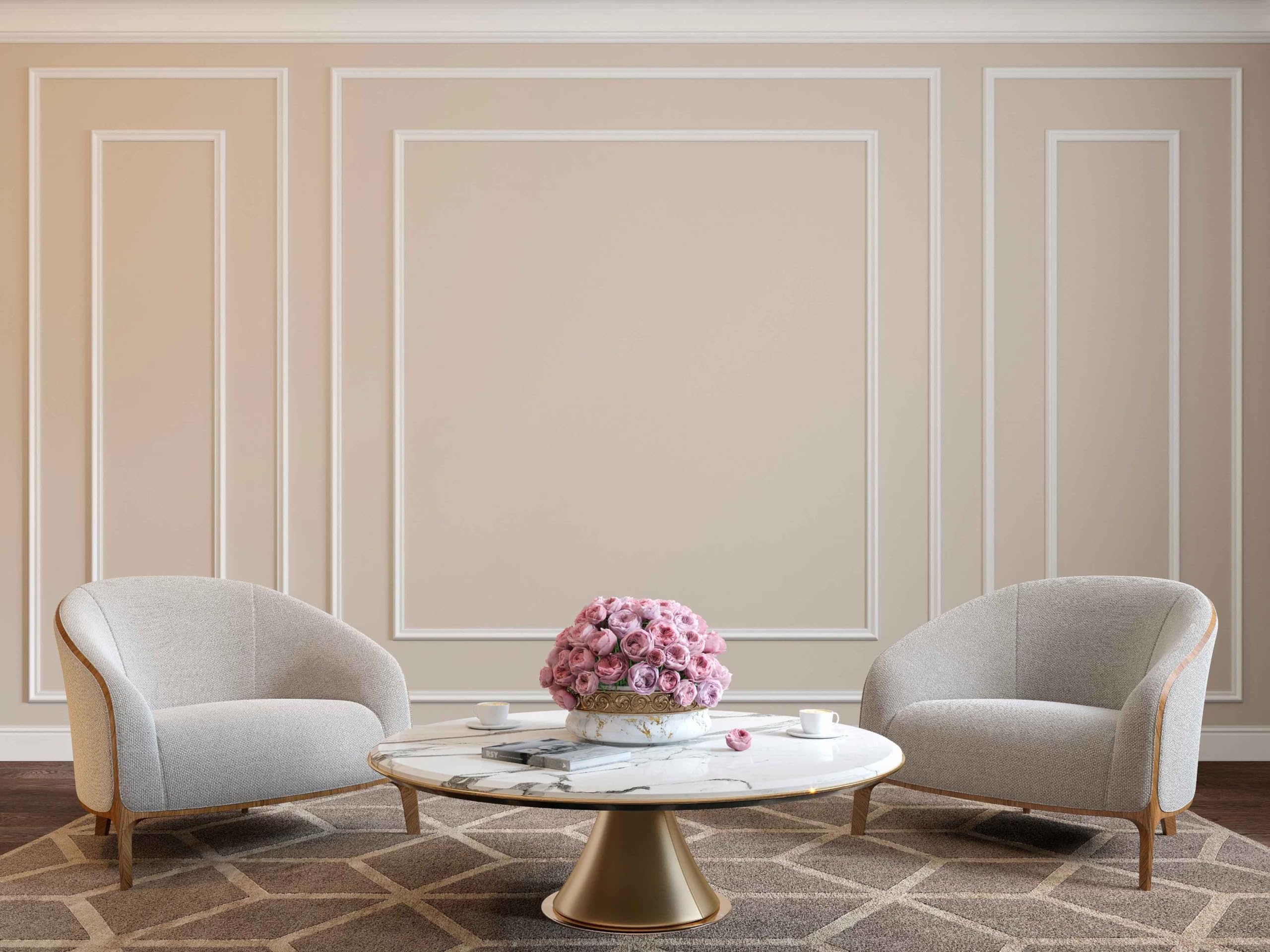 Hungbak versatile trim for walls, doors, mirrors, and more.