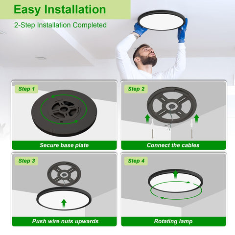 Easy installation with screwdriver-ready mounting in minutes