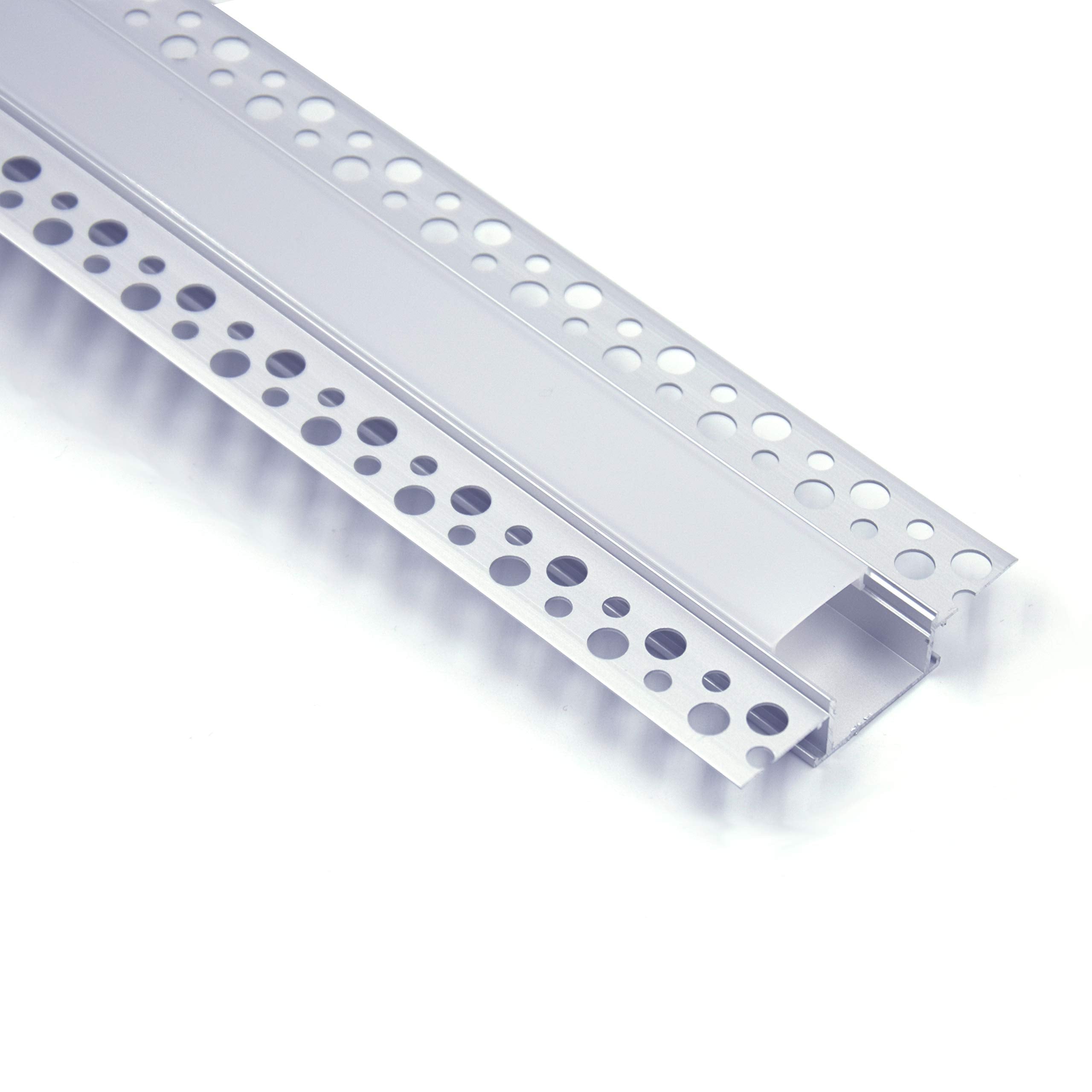 hunhun 5-pack plaster-in channel with diffuser for clean under-cabinet lighting