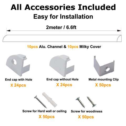 hunhun end caps for LED channel provide clean finishes and secure mounting.
