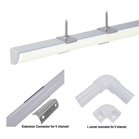 Hunhun extension connectors let you create longer runs without gaps.