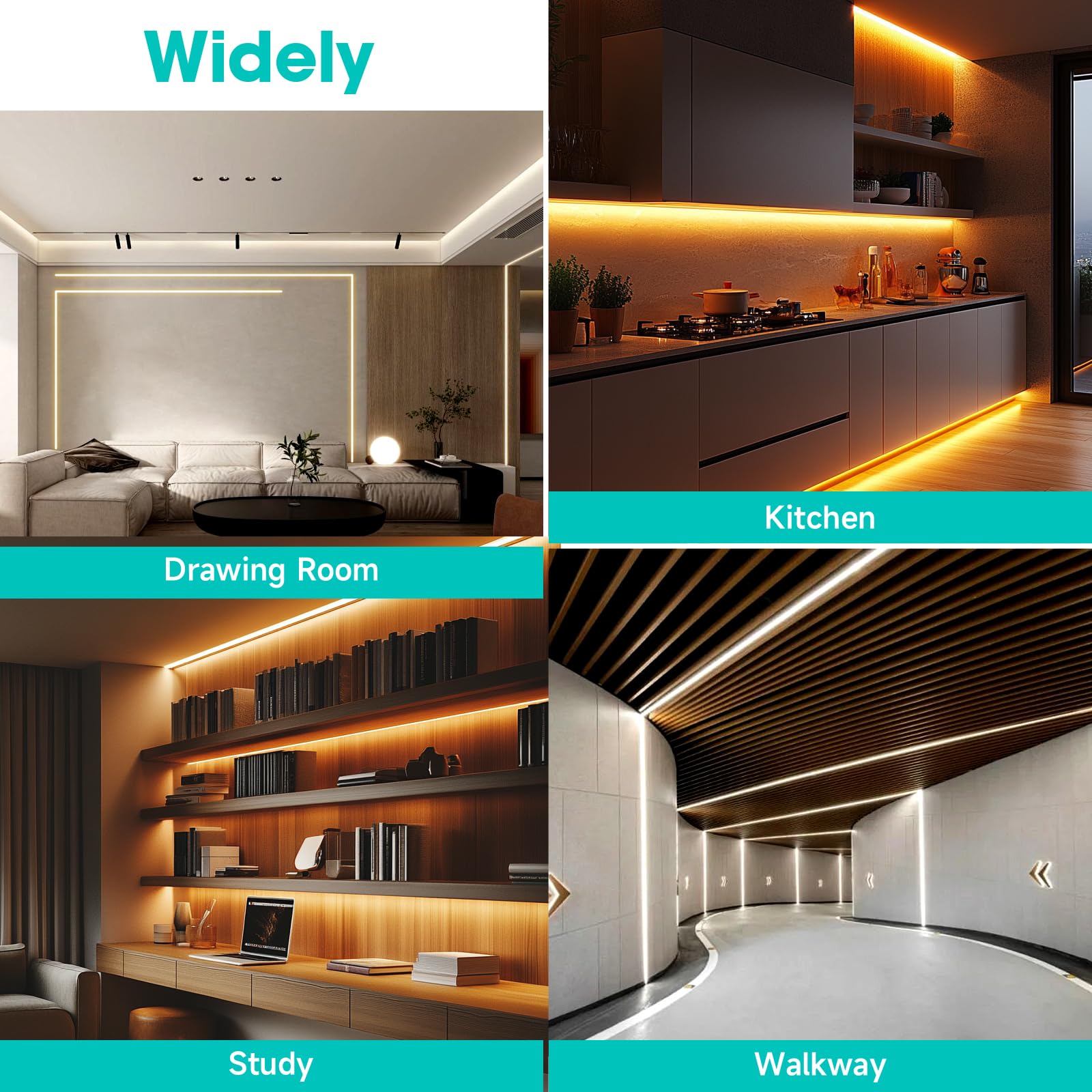 Hunhun L-shape corners provide precise 90-degree transitions.