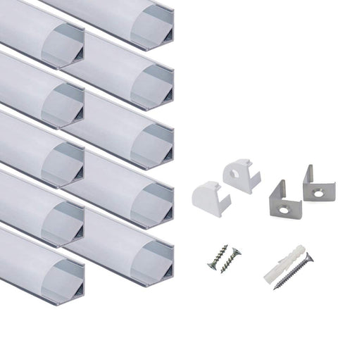 Hunhun LED channel with milky cover for diffused lighting