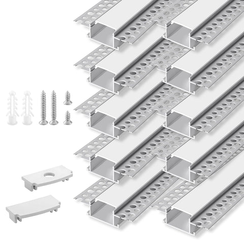 HunHun LED channel with clip-in diffuser for even, soft lighting.