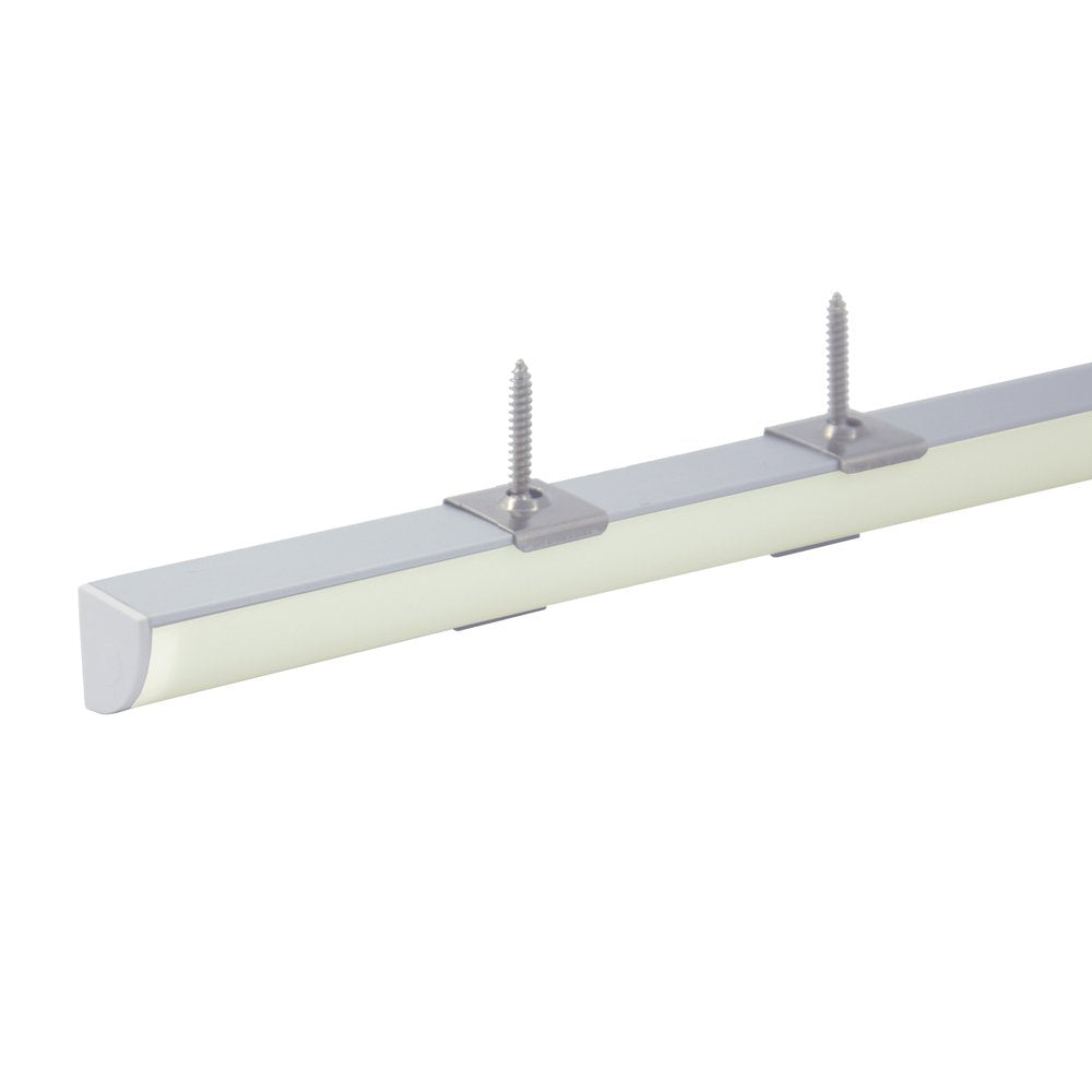 hunhun milky cover diffuses LEDs for even room illumination.