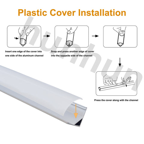 hunhun mounting clips ensure quick, sturdy installation of the channel system.