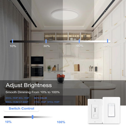 hunhun ultra-slim 0.95-inch ceiling light blends with low ceilings and modern decor