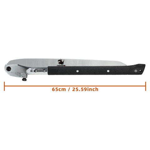 HUNKENR folding saw with three sided arc blade for quick small branch cuts
