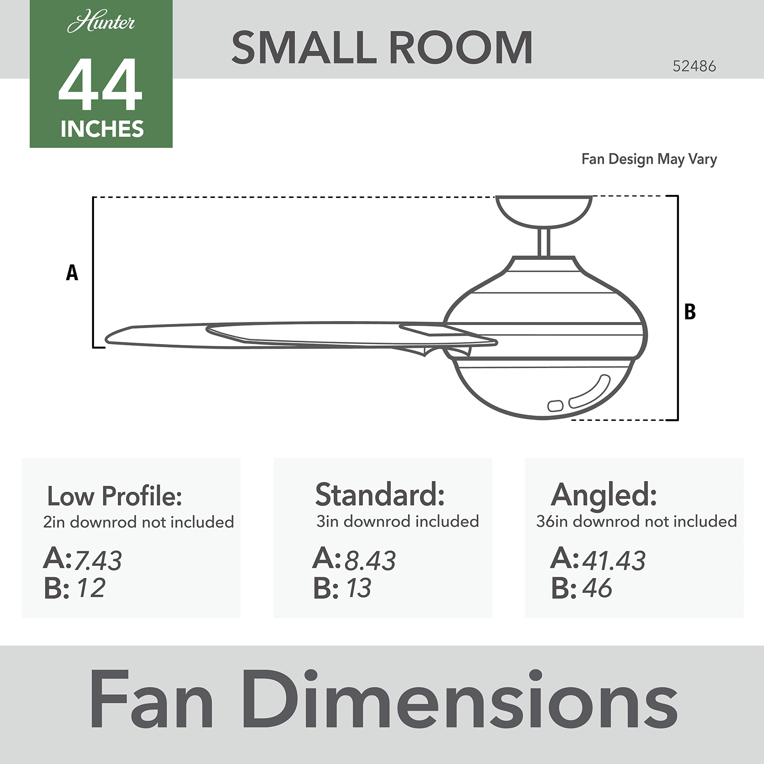 Five blades provide balanced airflow and modern aesthetics.