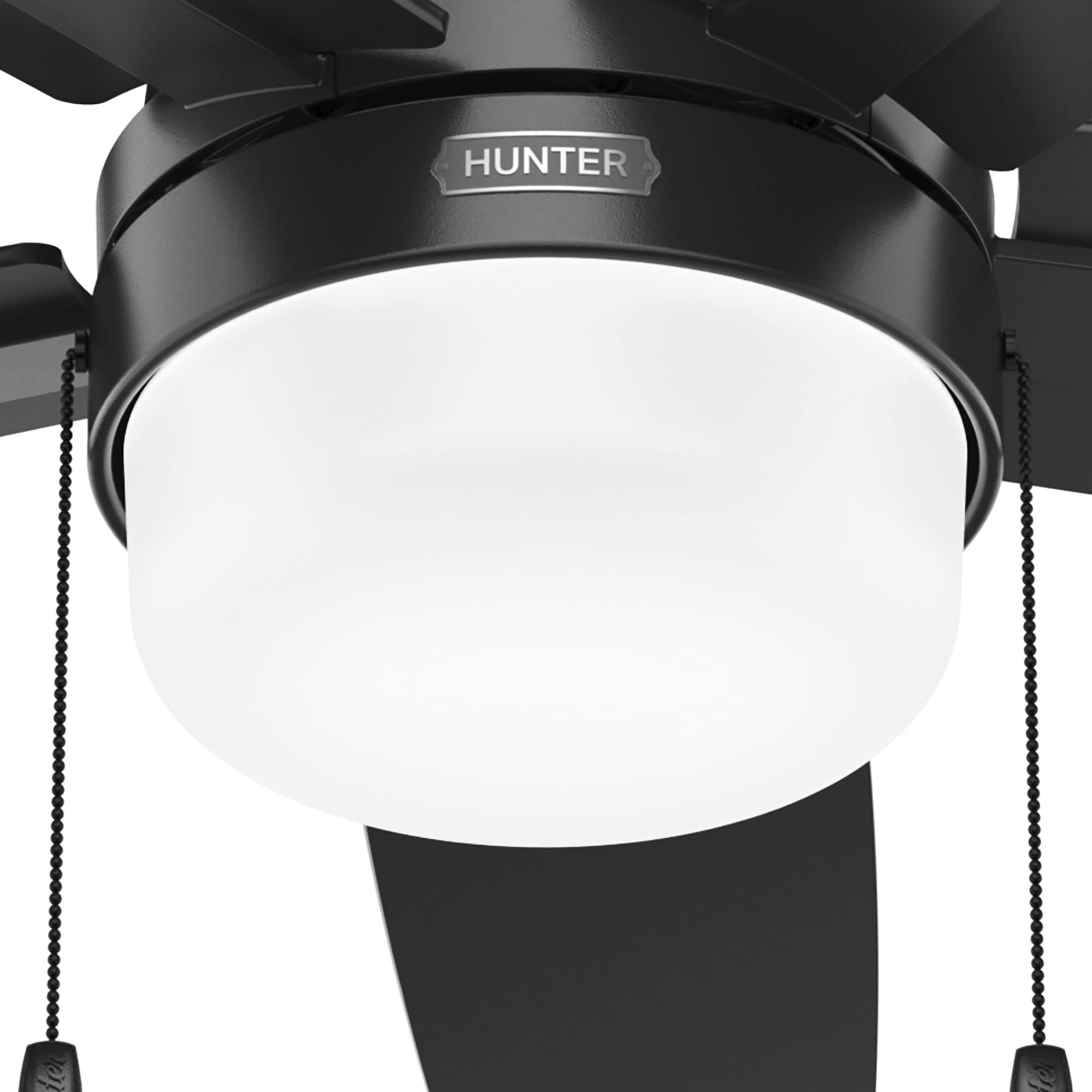 Matte black finish complements contemporary interiors.